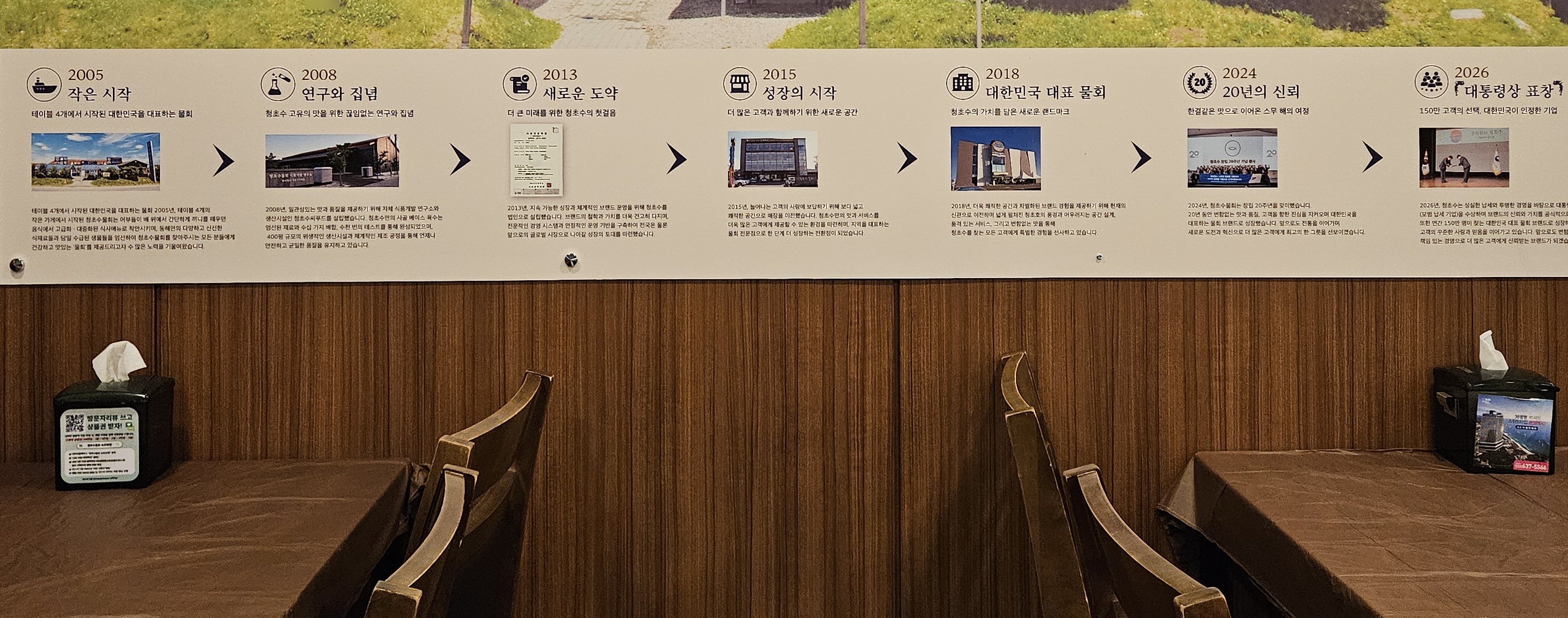 Dining with a View of Cheongchoho Lake