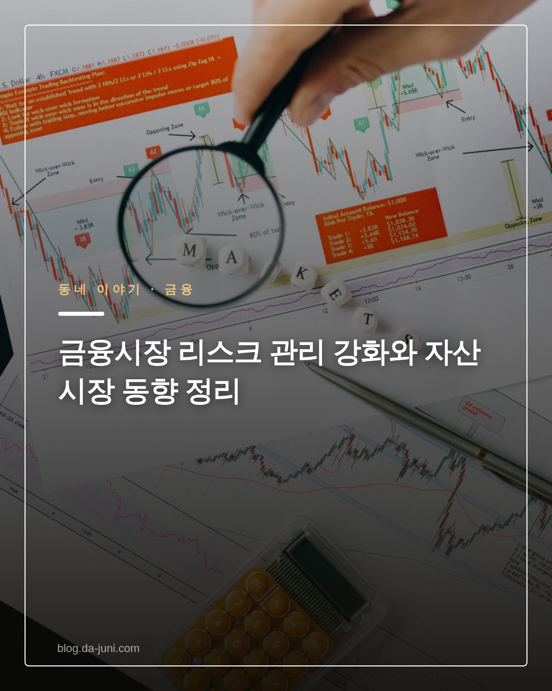 금융시장 리스크 관리 강화와 자산시장 동향 정리