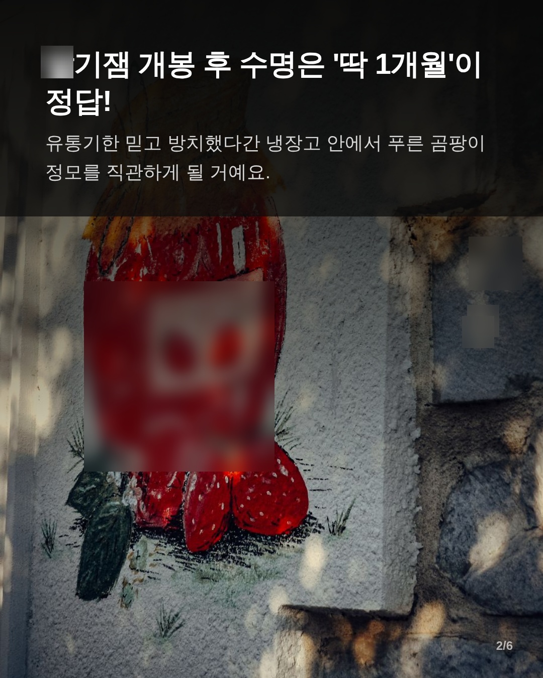 왜 1개월인가? 딸기잼의 화학적 환경과 부패 원리