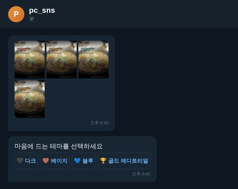 3. 디자인 테마를 고릅니다